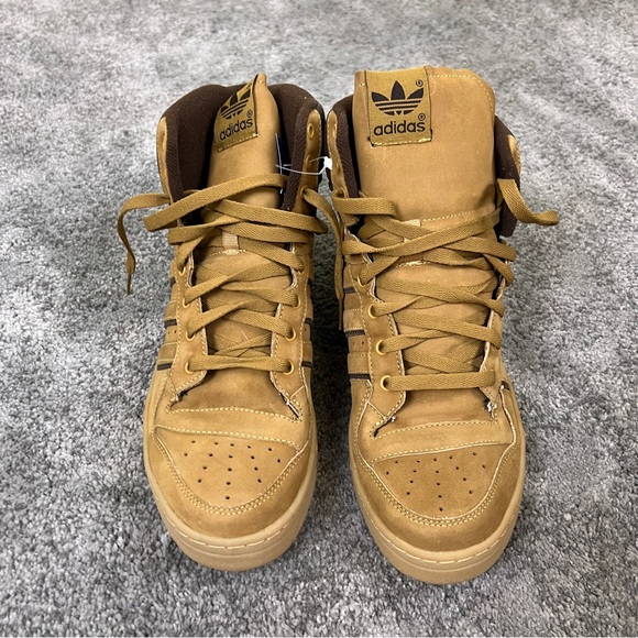 Adidas Attitude Hi Mens Size 11.5 Wheat Brown Sneakers Shoes NWT New - Picture 2 of 10